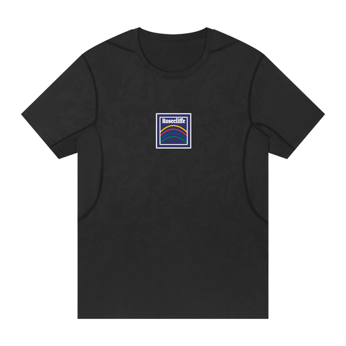 Rosecliffe Men's Jacquard Logo Running Top - ODMPOD - Black - 3XL - 260629PODRZ5625#005