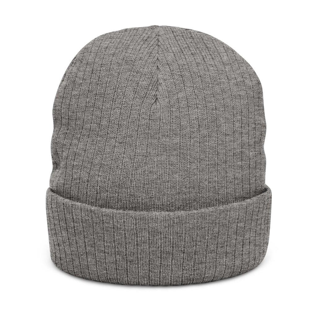 Rosecliffe Winter Ribbed Knit Embroidered Beanie