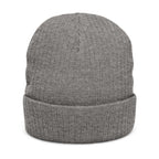 Rosecliffe Winter Ribbed Knit Embroidered Beanie