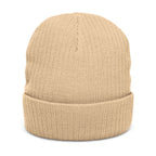 Rosecliffe Winter Ribbed Knit Embroidered Beanie