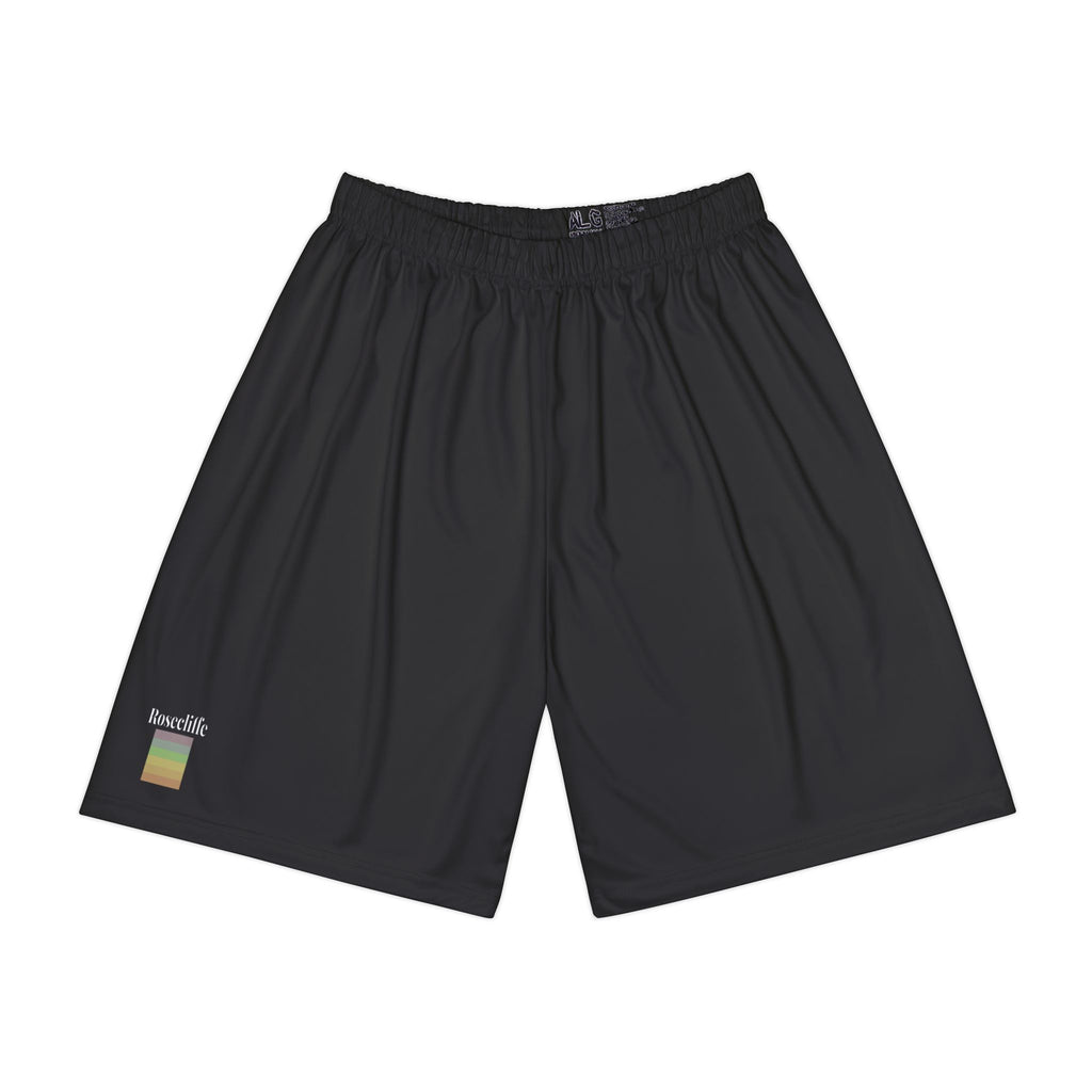 Rosecliffe Basic Black Sports Shorts