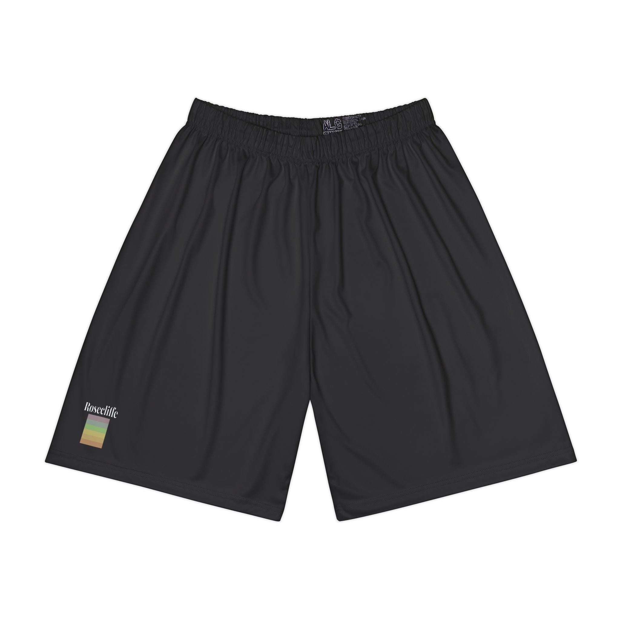 Rosecliffe Basic Black Sports Shorts