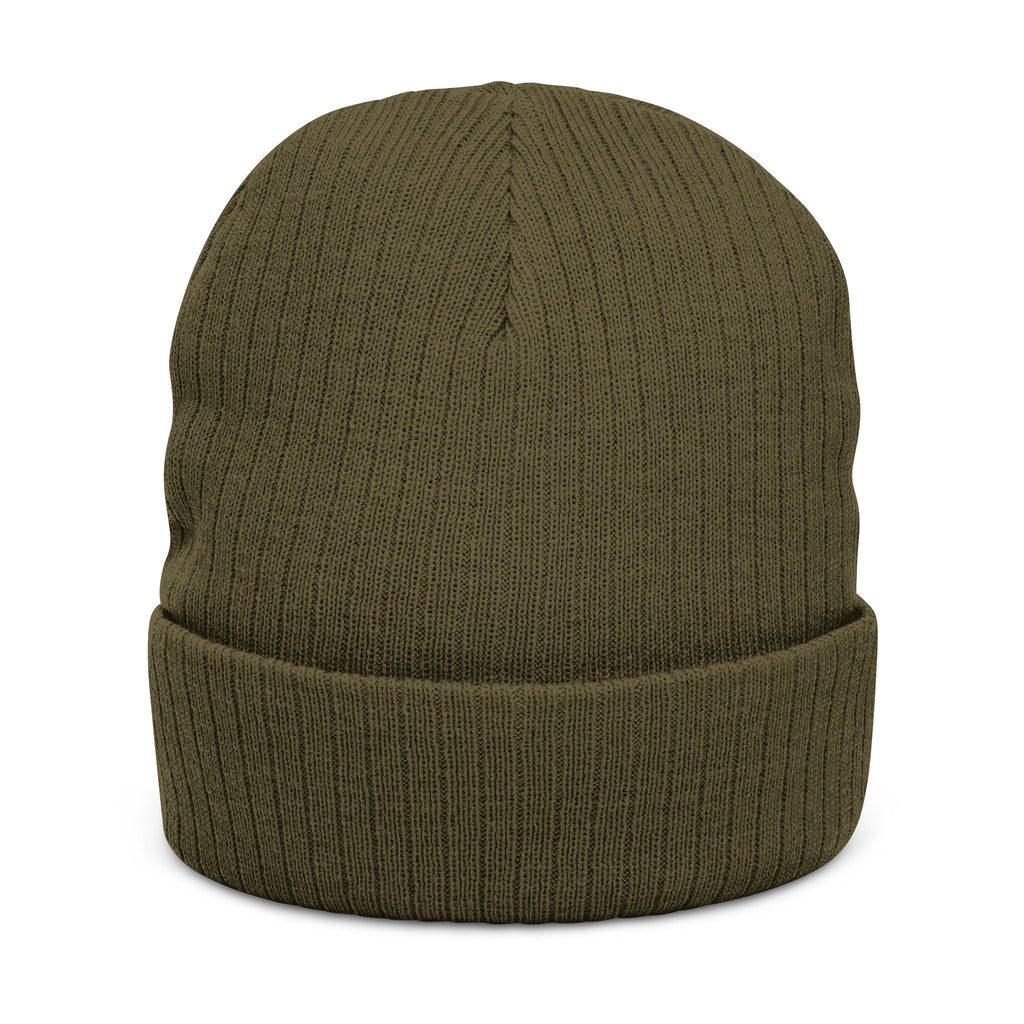 Rosecliffe Winter Ribbed Knit Embroidered Beanie