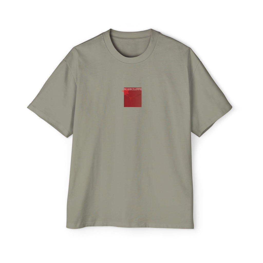 Rosecliffe Men's Graphic Tee Size Off-White Beige Crew Neck Short Sleeve