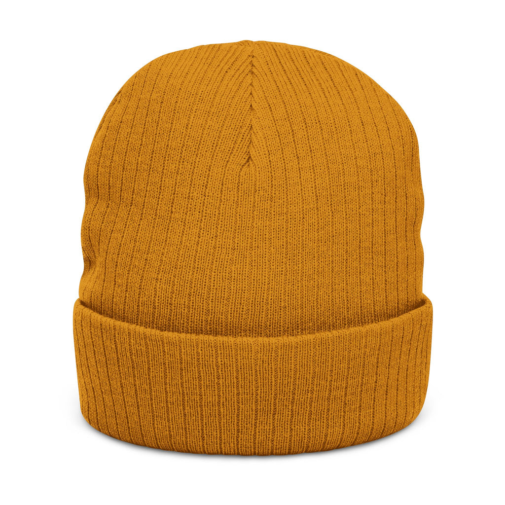Rosecliffe Winter Ribbed Knit Embroidered Beanie