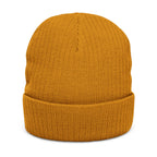 Rosecliffe Winter Ribbed Knit Embroidered Beanie