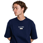 Rosecliffe Men's Logo Tee  Dark Navy Blue Crew Neck Short Sleeve