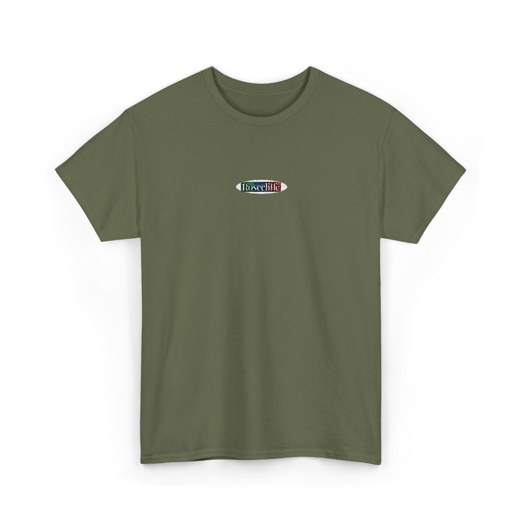 Rosecliffe Men's Graphic Tee Olive Streetwear Casual T-Shirt Short Sleeve