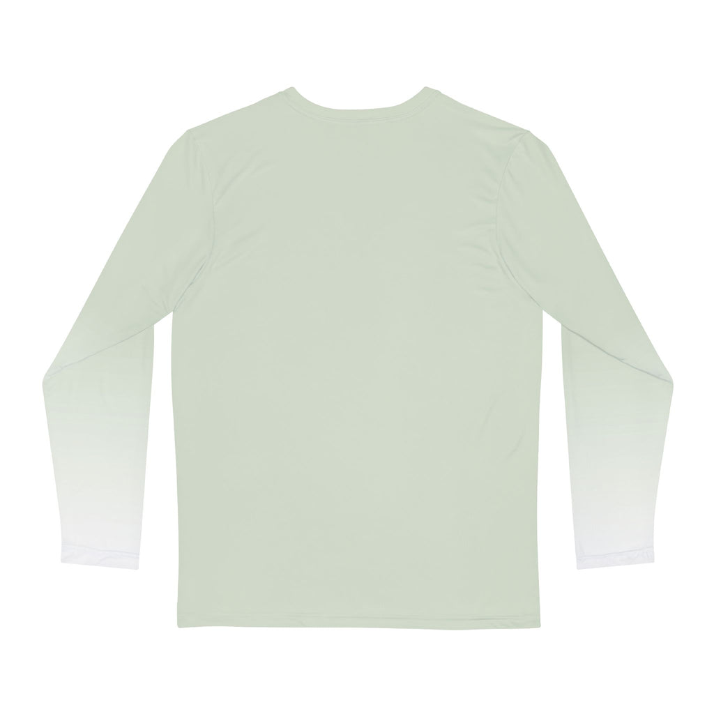 Rosecliffe Entourage Graphic Long Sleeve Shirt Men's Sage Mint Green Ombre Tee