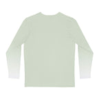 Rosecliffe Entourage Graphic Long Sleeve Shirt Men's Sage Mint Green Ombre Tee