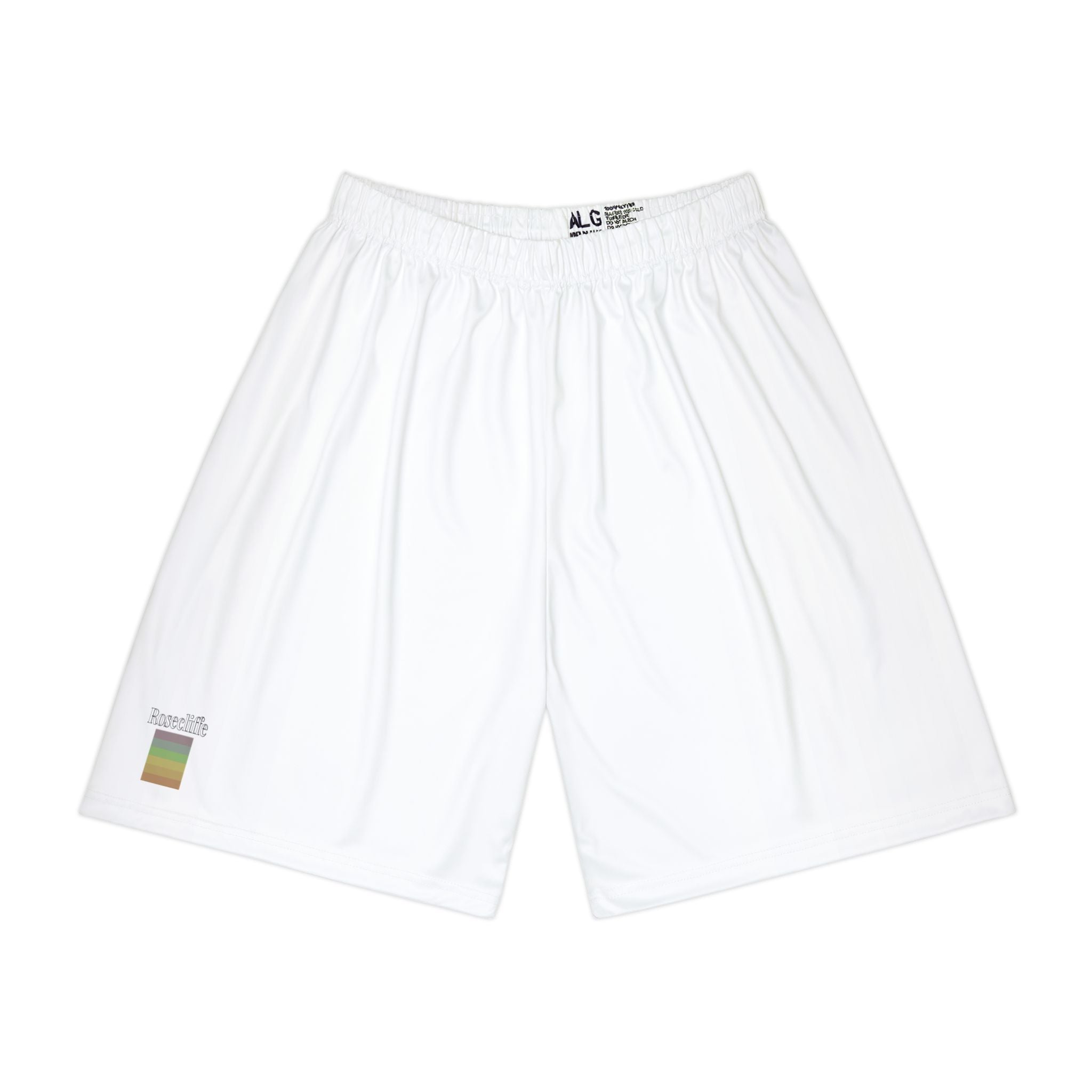 Rosecliffe Basic White Sports Shorts