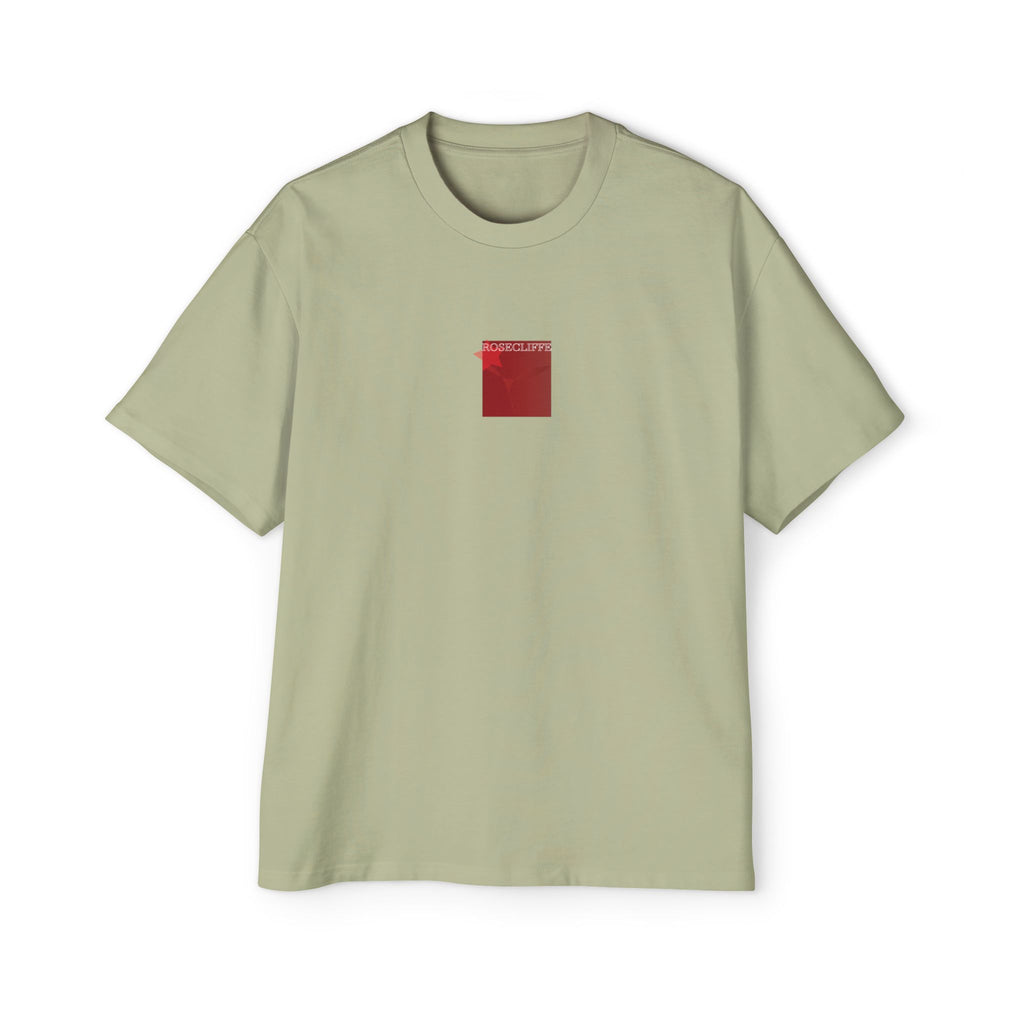Rosecliffe Men's Graphic Tee Size Off-White Beige Crew Neck Short Sleeve