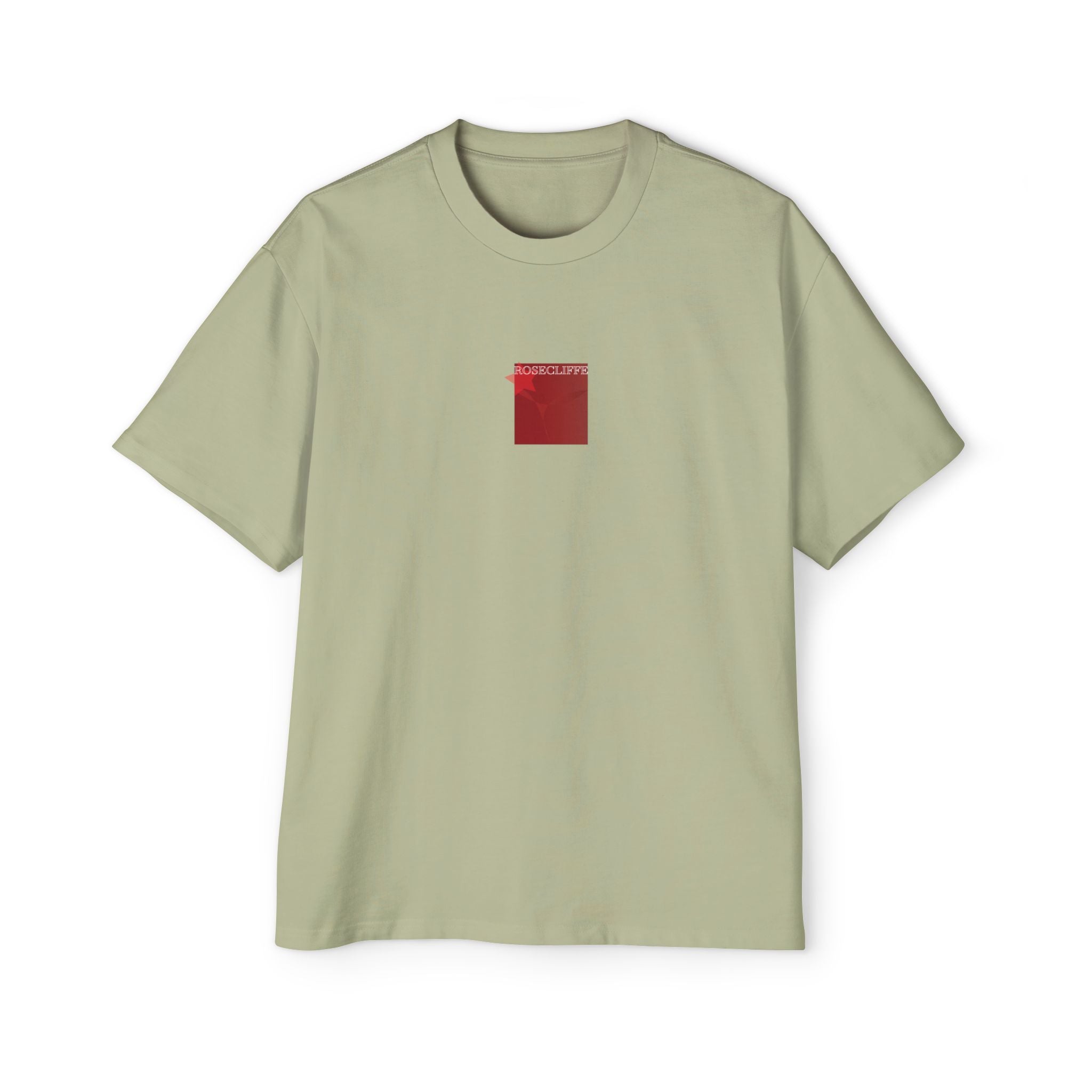 Rosecliffe Men's Graphic Tee Size Off-White Beige Crew Neck Short Sleeve