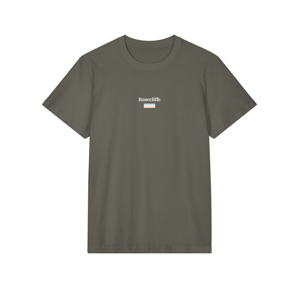 Rosecliffe Men's Logo Tee  Dark Navy Blue Crew Neck Short Sleeve