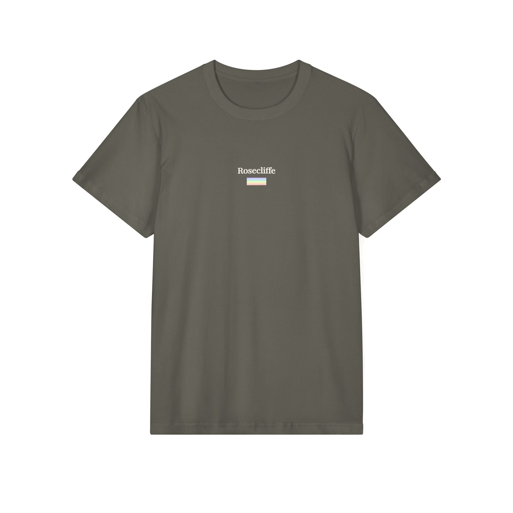 Rosecliffe Men's Logo Tee  Dark Navy Blue Crew Neck Short Sleeve