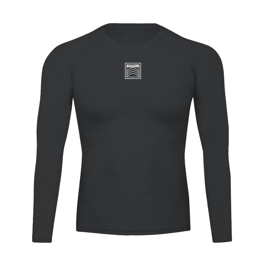 Rosecliffe Men's Graphic Logo Long Sleeve Running Top - Long - sleeve - ODMPOD - Black - 2XL - 260629PODRZ5606#005