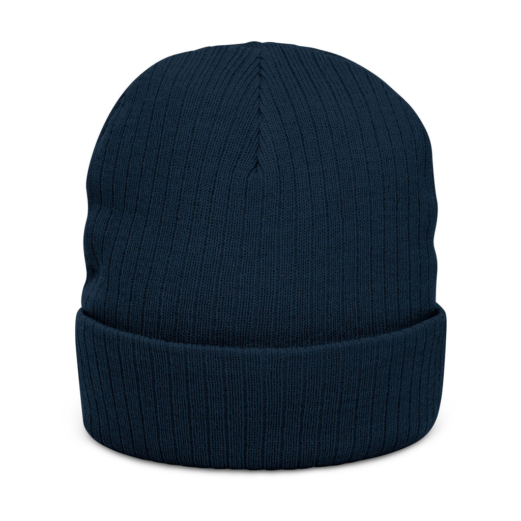 Rosecliffe Winter Ribbed Knit Embroidered Beanie
