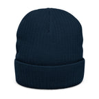 Rosecliffe Winter Ribbed Knit Embroidered Beanie