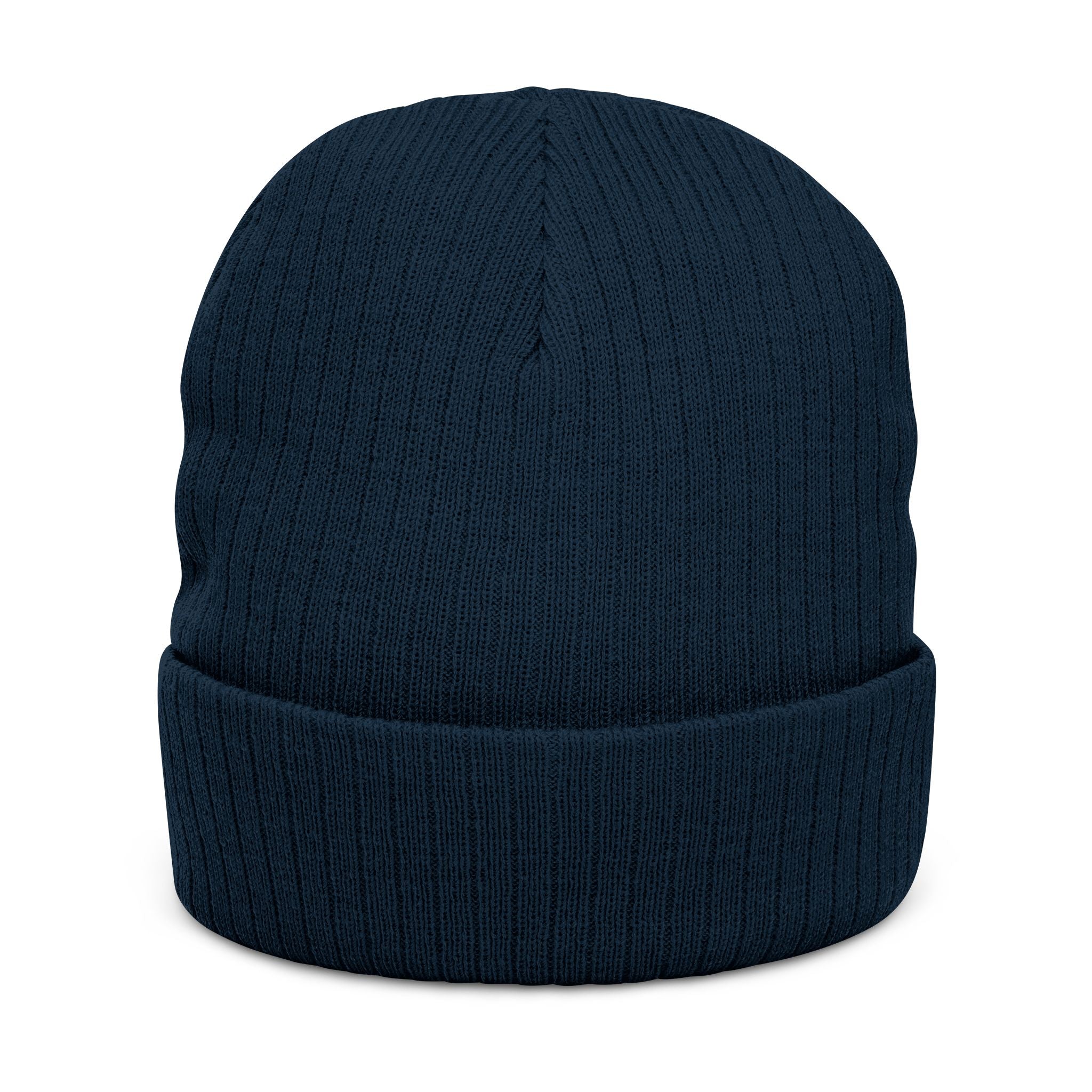 Rosecliffe Winter Ribbed Knit Embroidered Beanie