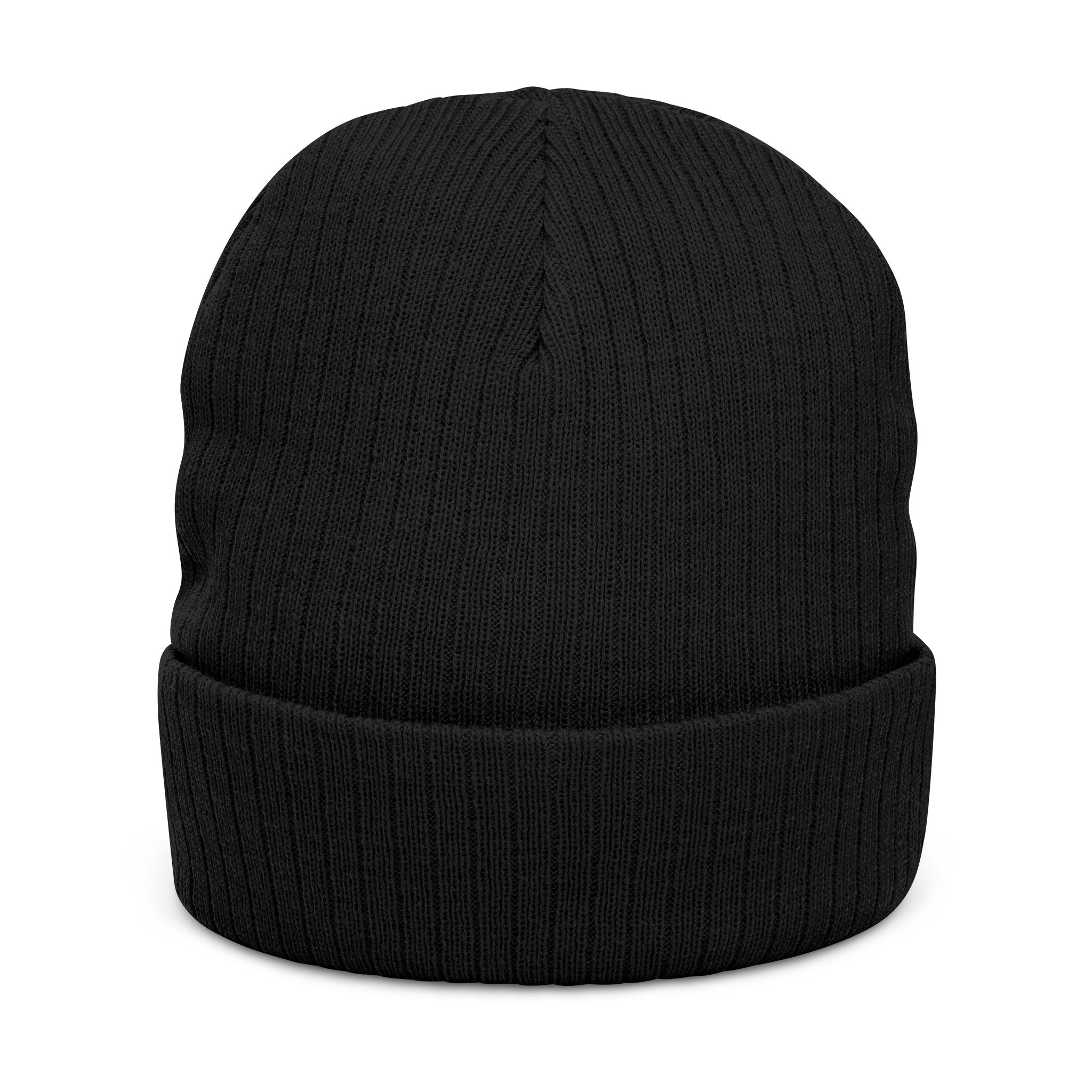 Rosecliffe Winter Ribbed Knit Embroidered Beanie